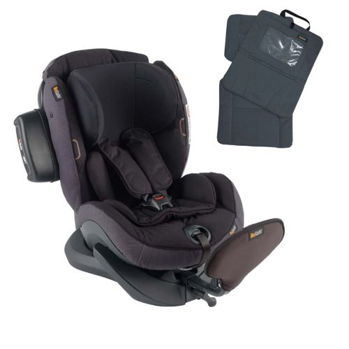 Bilstol, iZi plus X1, Besafe, Midnight Black Melange Inkl. Tablet/Setebeskytter