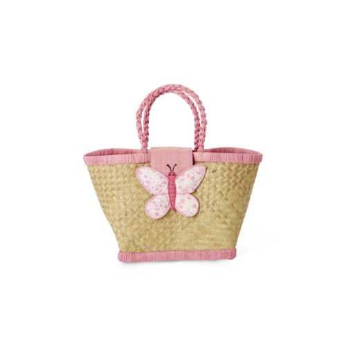 Barnebag med sommerfuglmotiv, Rosa, Rice