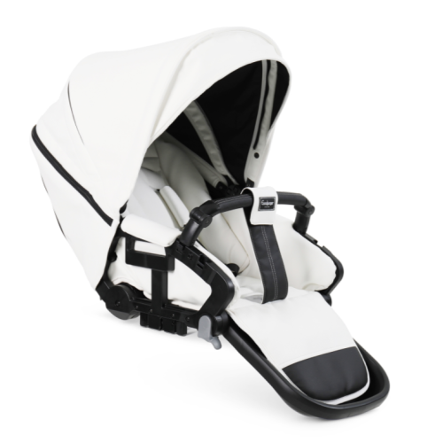 Emmaljunga NXT Sittedel FLAT, Leatherette White 