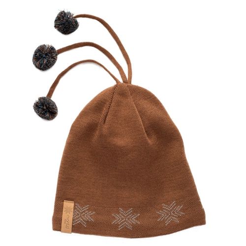 Morild Norway, Reflekslue m/dusker, Fonn, Sennepsbrun