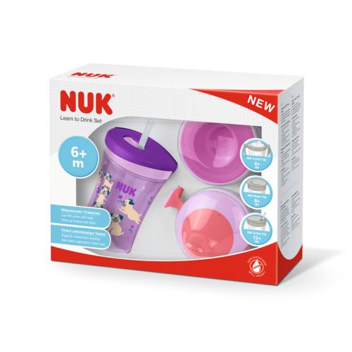 NUK Learn To Drink Set - Lilac