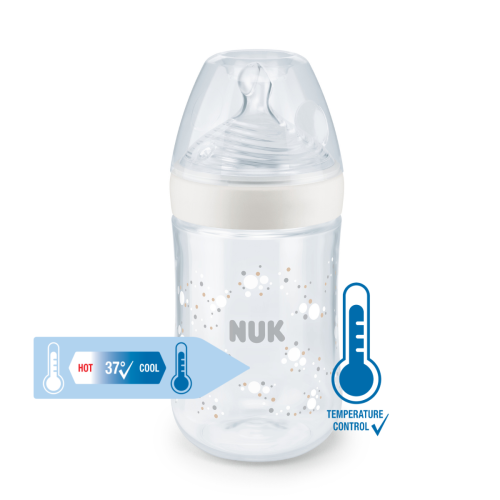 Flaske, NUK, Nature Sense - Hvit 260ml