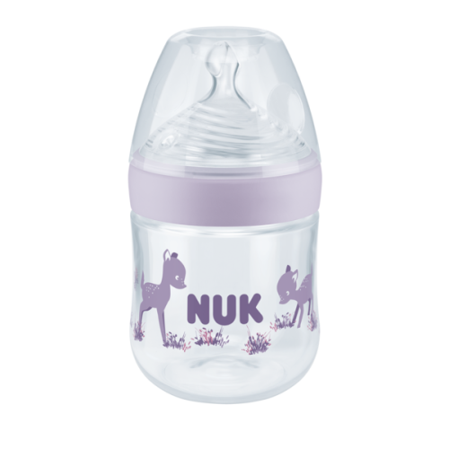 Flaske, NUK, Nature Sense - Temperatur Control, Lilla 150ml