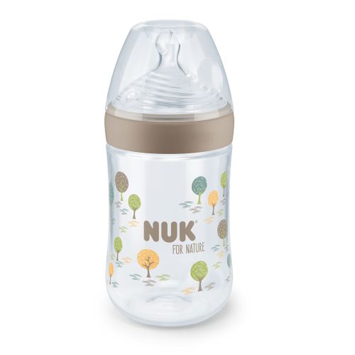 Flaske, NUK, Nature Temperature Control, 260ml, Brown