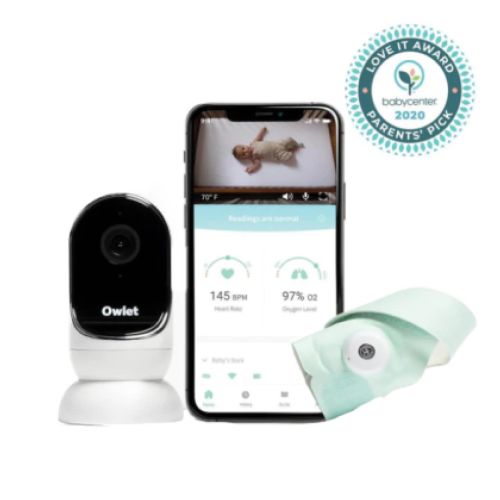 Babycall, Owlet, Monitor Duo med Cam 2, Mint