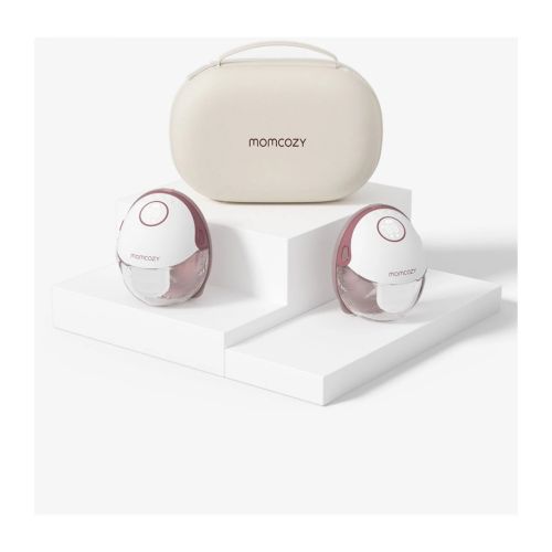 Momcozy, M6, Dobbel Bærbar, Brystpumpe Rød