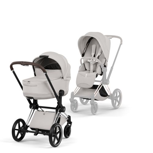 Cybex Priam, Style Collection, Komplett Barnevogn, New Generation, Chrome/City Grey