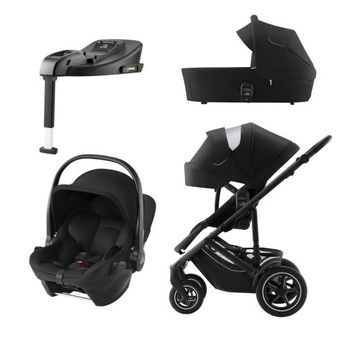 Komplett Barnevogn, Britax, Smile 5Z, Galaxy Black + Baby-Safe Core + Base Core