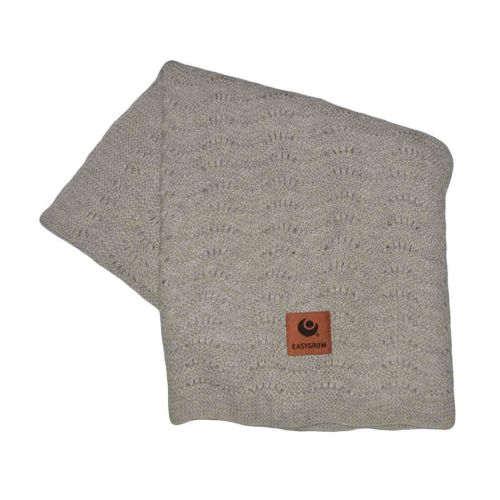Easygrow Grandma Wave Blanket, Grey Melange