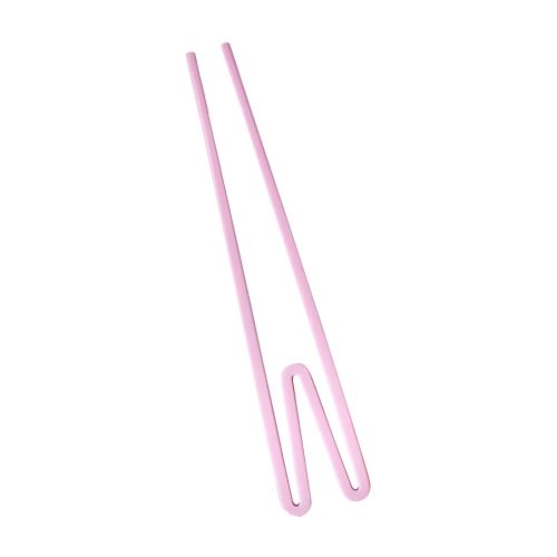 Plastspisepinne for nybegynnere, 1stk, Rice - Baby Rosa