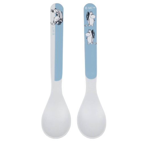 Spiseskje, Rätt Start, 2-pack, Mummi, Vann & bad, Blå