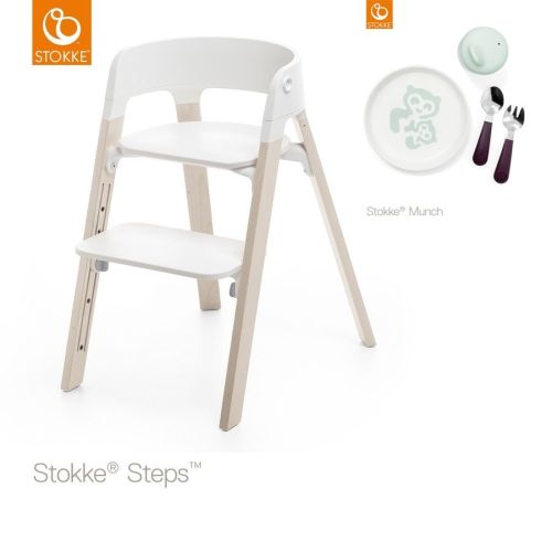 Stokke® Steps™ Pakketilbud, Hvitvask, Inkl. Stokke® Munch Essensials