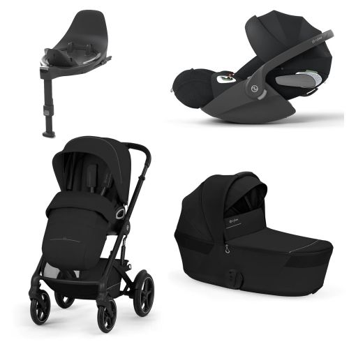 Cybex Talos S Lux, Moon Black Fold Cot, Inkl. Cloud T Plus, Sepia Black + Base