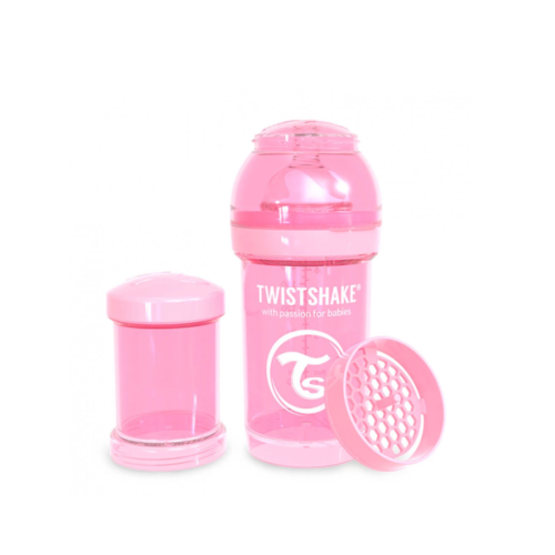 Flaske, Twistshake, Anti-Colic - 180ml, Pastell Rosa
