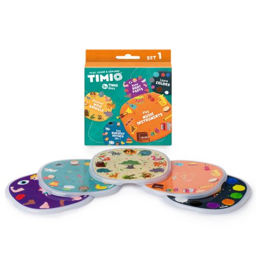 Disc Set 1, TIMIO, Dyr, Barnerim, Farger, Musikk og Kroppsdeler