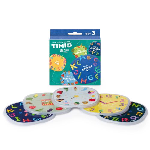 Disc Set 3, TIMIO, Eventyr, Tid, Grønnsaker, Alfabetet