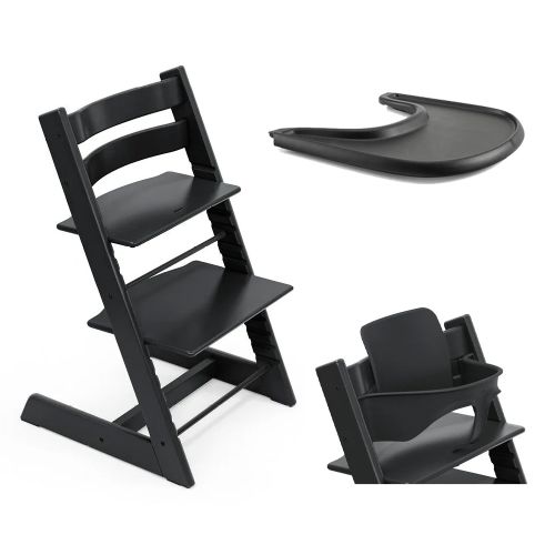 Pakke, Stokke Tripp Trapp, Ink Baby Set + Tray, Sort