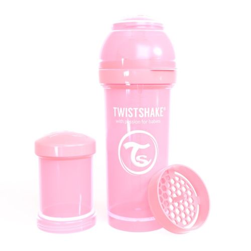 Flaske, Twistshake, Anti-Colic - 260ml, Pastell Rosa