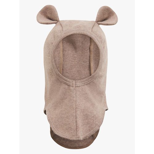 Huttelihut Balaclava Bomull Rib, Camel Melange