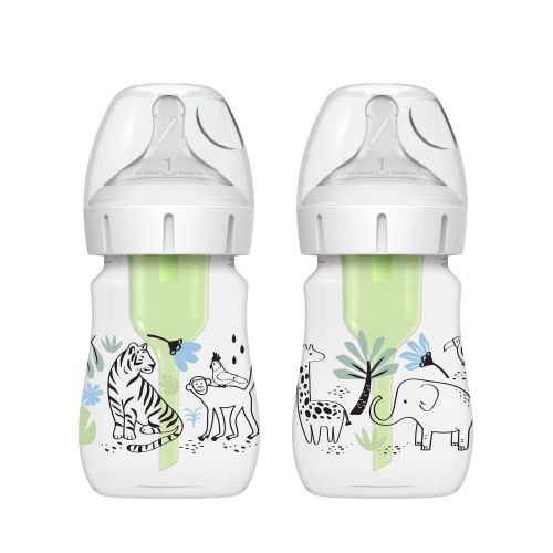 Dr. Briwn Flaske Wideneck 150ml Option+, 2pk Jungel