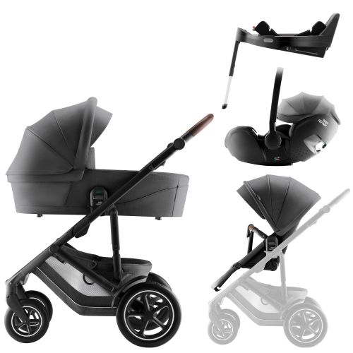 Britax Smile 5z, Mineral Grey, 4in1, + Baby-Safe Pro + Base 5Z Vario, Vognpakke