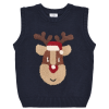 Hust&Claire Vest, Reindeer, More Navy