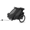 Sykkelvogn, Thule, Chariot Sport 2, Gen3, Double, Black