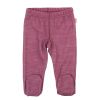 Joha Leggings m/fot, Ull, Bordeaux