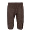Joha Leggings m/fot, Ull, Brun