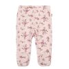 Joha Leggings m/fot, Ull, Rosa m/blomster