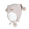 Kivat Bomullslue Sand Melert m/logo