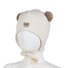 Kivat Bomullslue Teddybjørn, Off-White