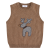 Hust&Claire Vest, Perry Deer, Coffee Melange