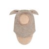 Huttelihut Balaclava Ears Wool, Brown/Camel Melange