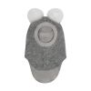 Huttelihut Balaclava Wool Alpaca Pompoms, Medium Grey M