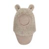 Huttelihut Balaclava m/ører, Ull Teddy, Brown/Camel M
