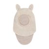 Huttelihut Balaclava m/ører, Ull Teddy, Grey/Cement