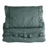 Sengesett, NG Baby, Lin Ruffle, Petrol Green, 65x80/35x40cm