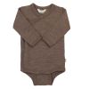 Joha Omslagsbody, Ull/Silke, Beige