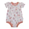 Summersuit, Joha, Merinoull, Aqua Floral, Light Pink