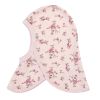 Joha Balaclava ull/bambus, Rosa m/blomster