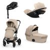 Cybex Talos S Lux, Almond Beige Fold Cot, Inkl. Cloud G3, Almond Beige + Base