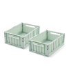 Liewood Oppbevaringsboks Weston M 2pk, Light Peppermint