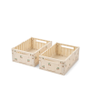 Liewood Oppbevaringsboks Weston M 2pk, Peach / Sea shell