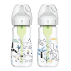 Dr.Brown Flaske Wideneck 270ml Option+, Dino 2pk