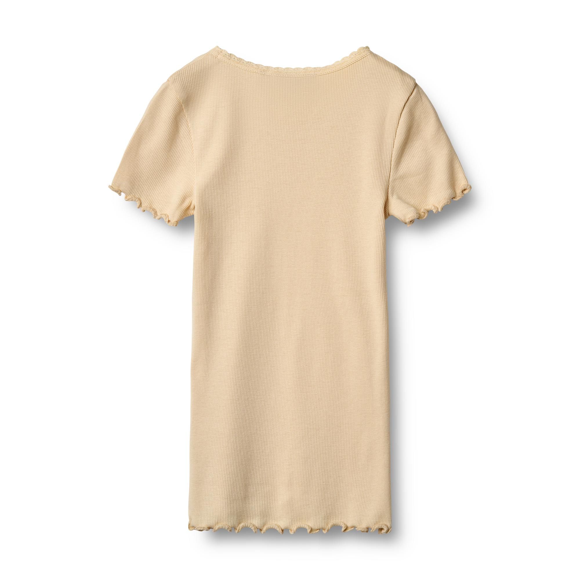 Rib T-Shirt, Wheat, Katie, Macadamia