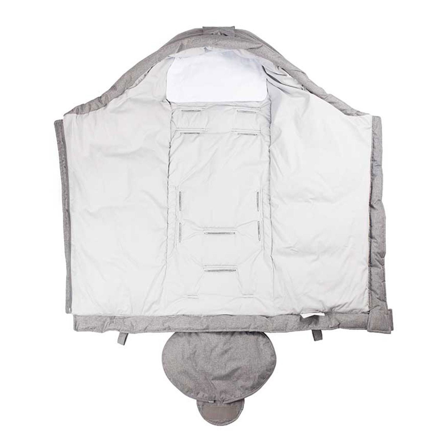 Easygrow Norse Hood vognpose, Grey Melange