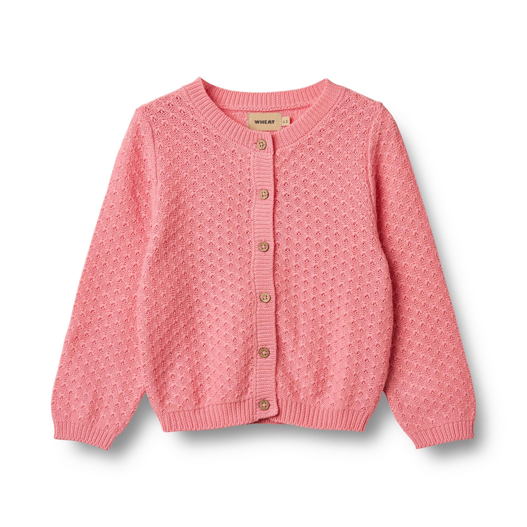 Cardigan, Wheat, Magnella, Flamingo Pink