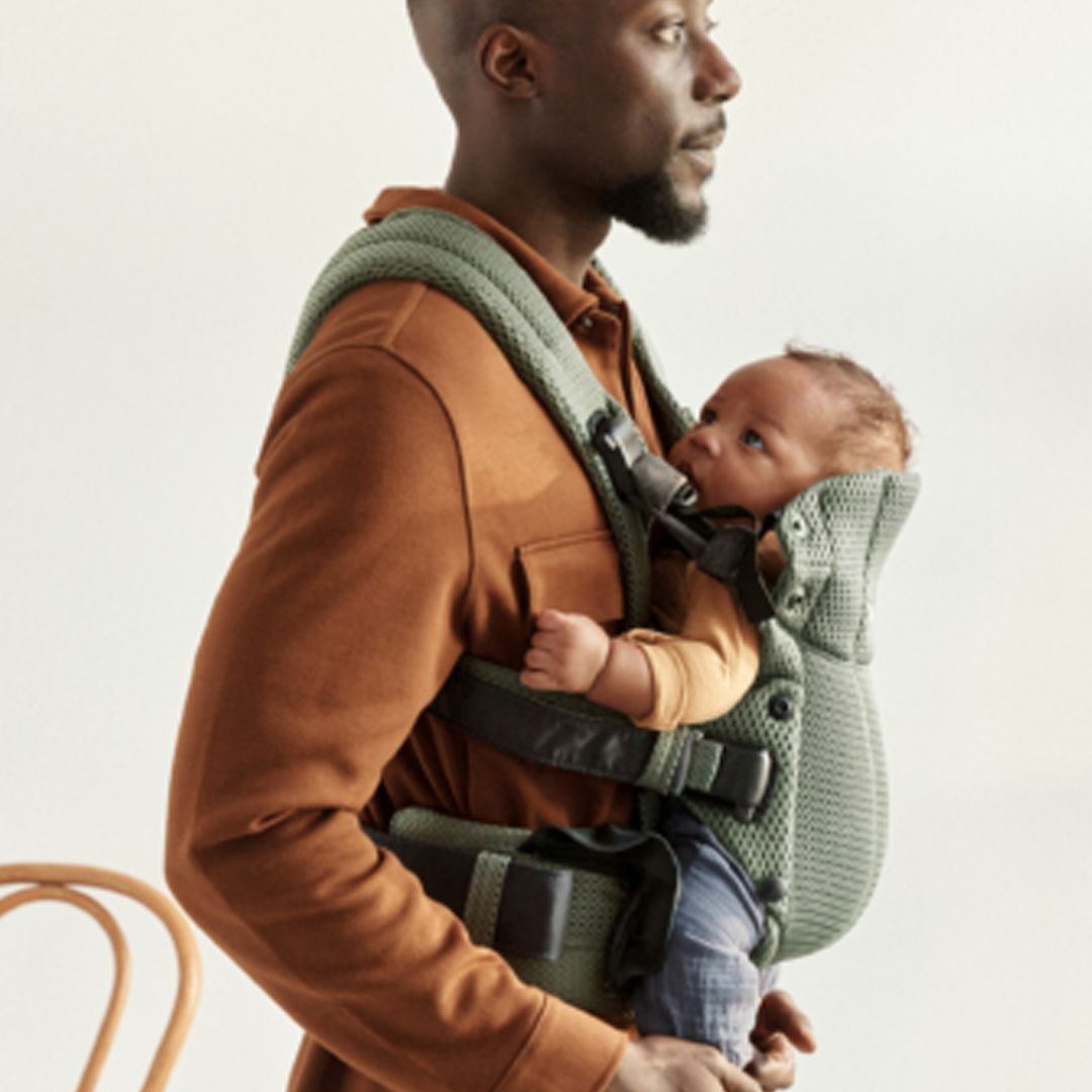 Bæresele, Babybjørn Harmony, 3D-Mesh, Mørkegrønn
