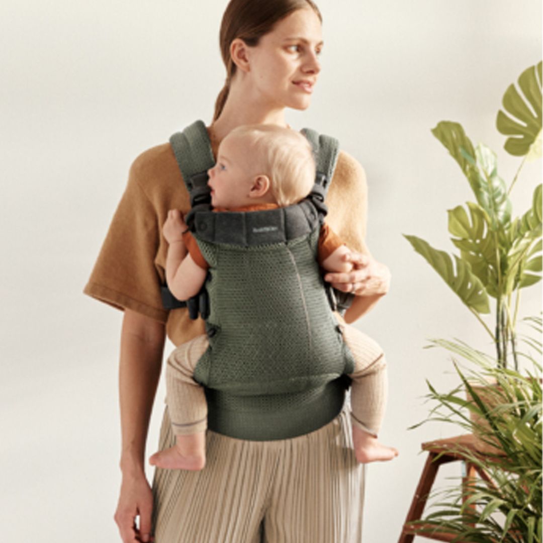 Bæresele, Babybjørn Harmony, 3D-Mesh, Mørkegrønn
